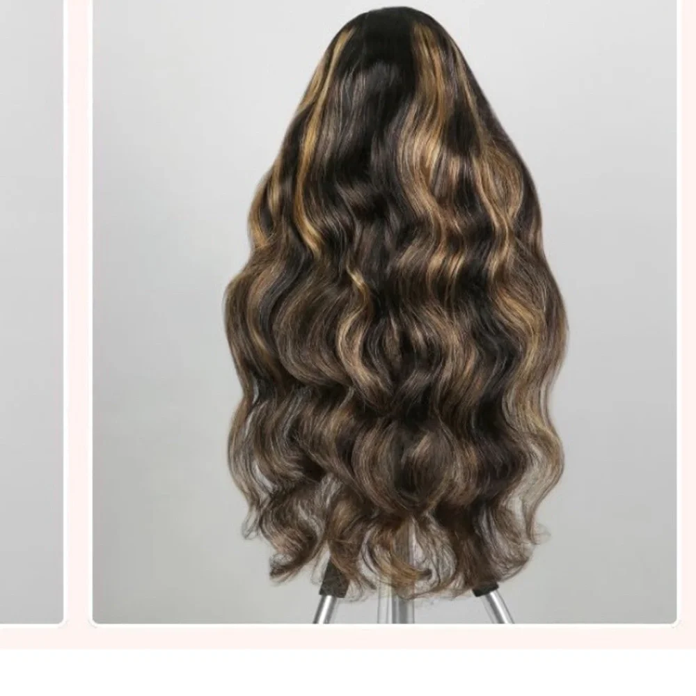 Blooming Hair 24” Pre Plucked Balayage Lace Front Human Hair Bleach…